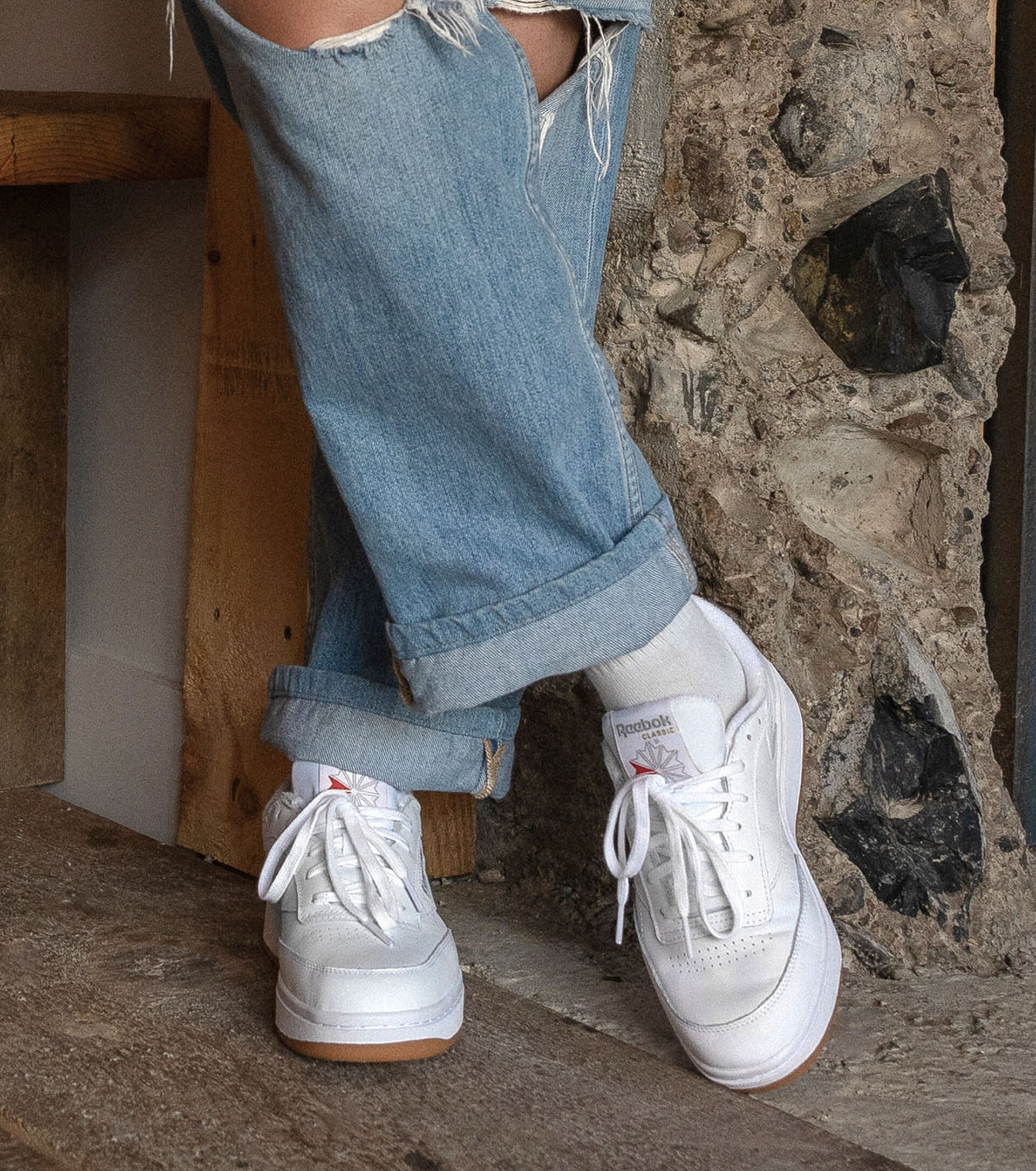 REEBOK CLUB C DOUBLE - White Leather | Browns Shoes