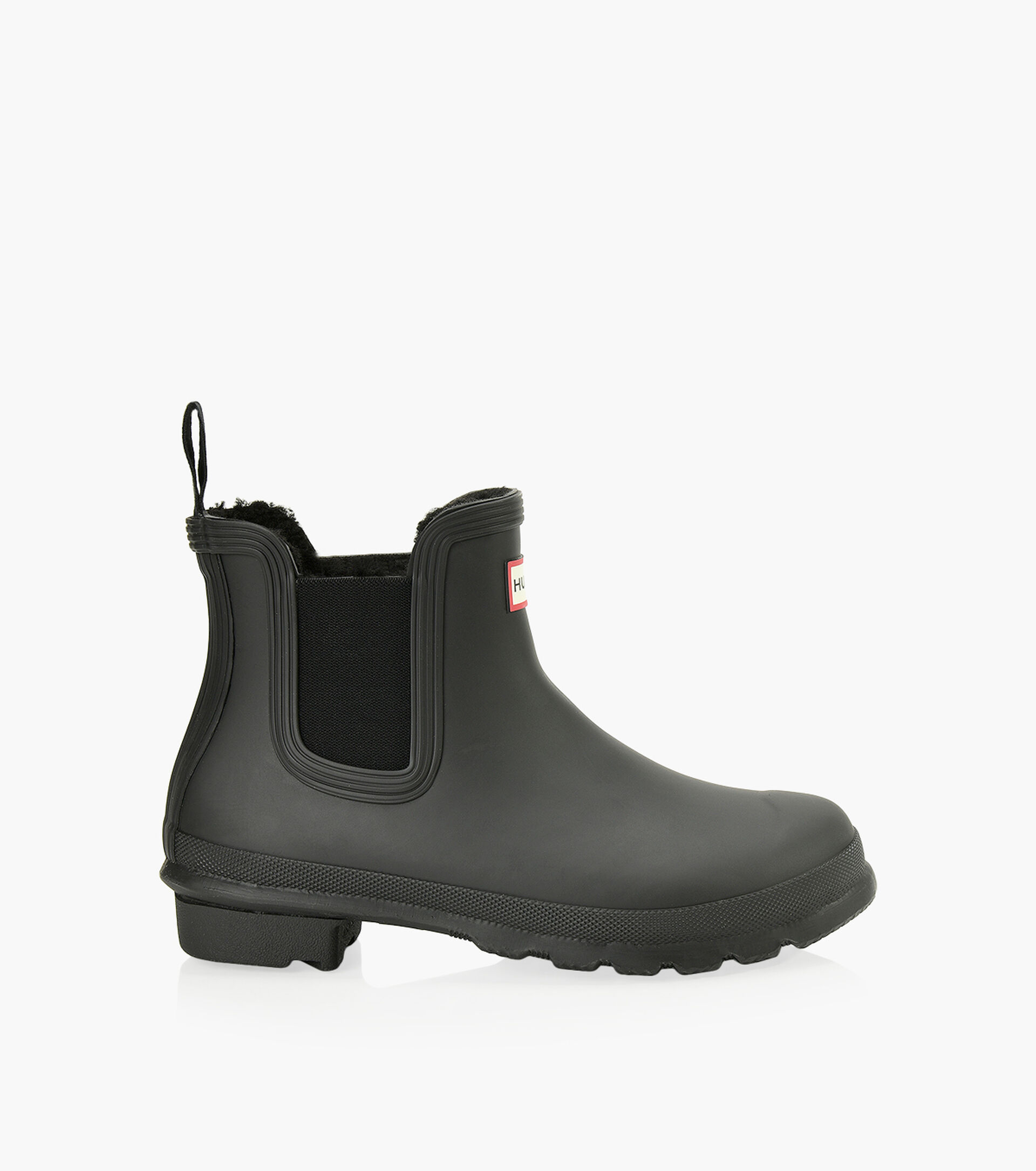 HUNTER ORIGINAL INSULATED CHELSEA BOOTS - Black Rubber | Browns Shoes