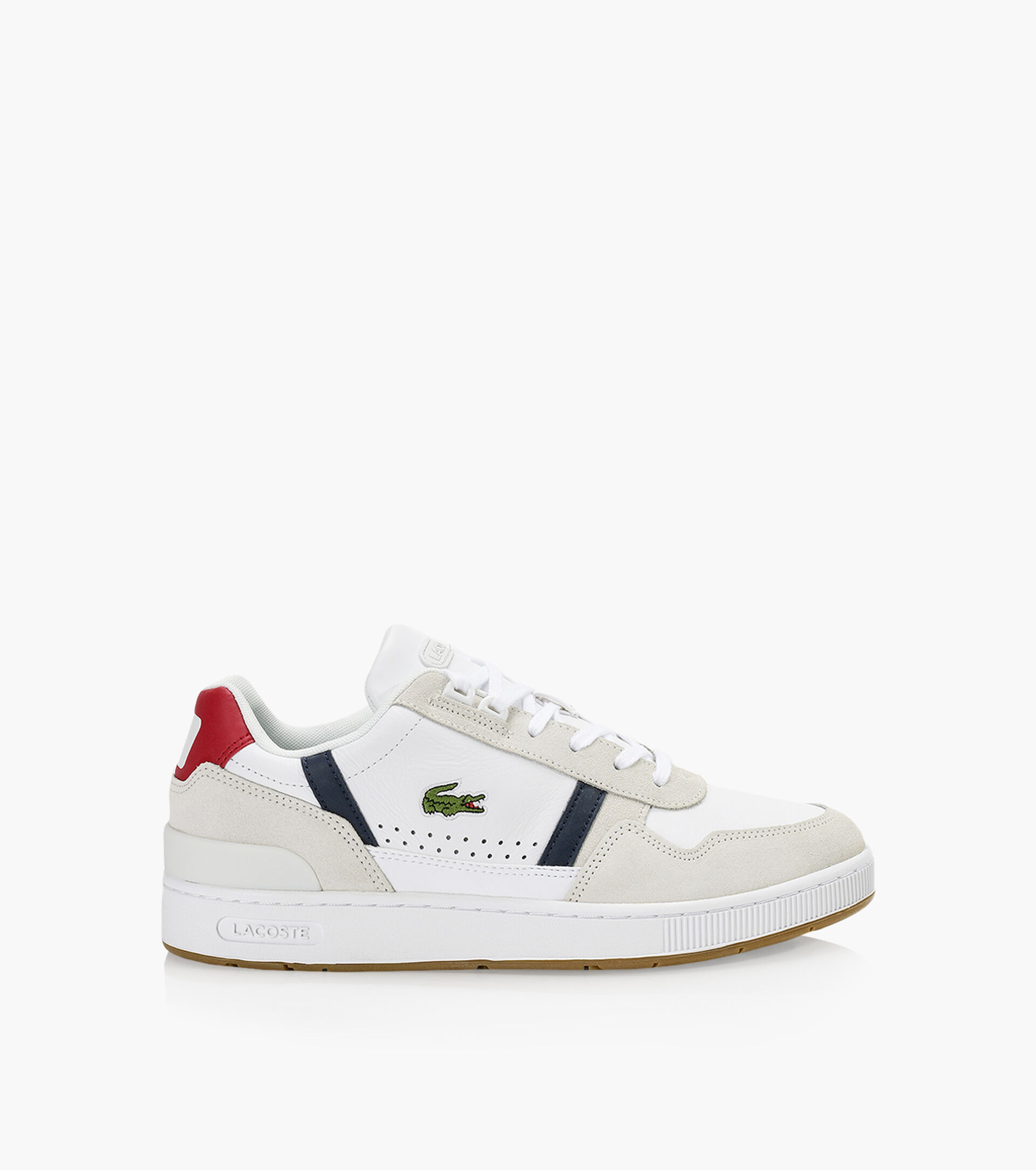 LACOSTE T-CLIP - White Leather | Browns Shoes