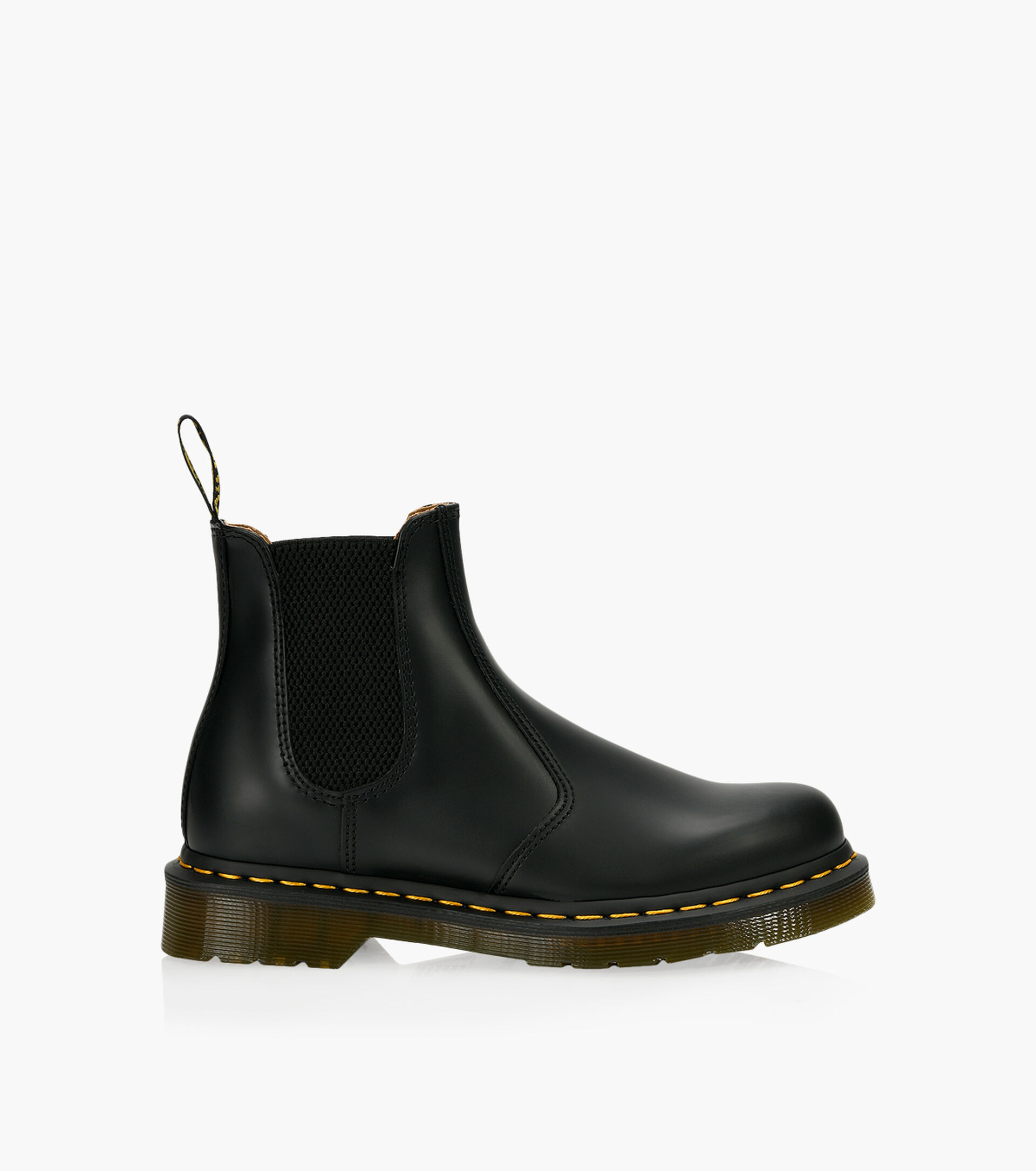 DR. MARTENS 2976 YELLOW STITCH - Black Leather | Browns Shoes