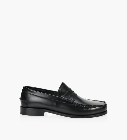 Aged-leather loafers - Man