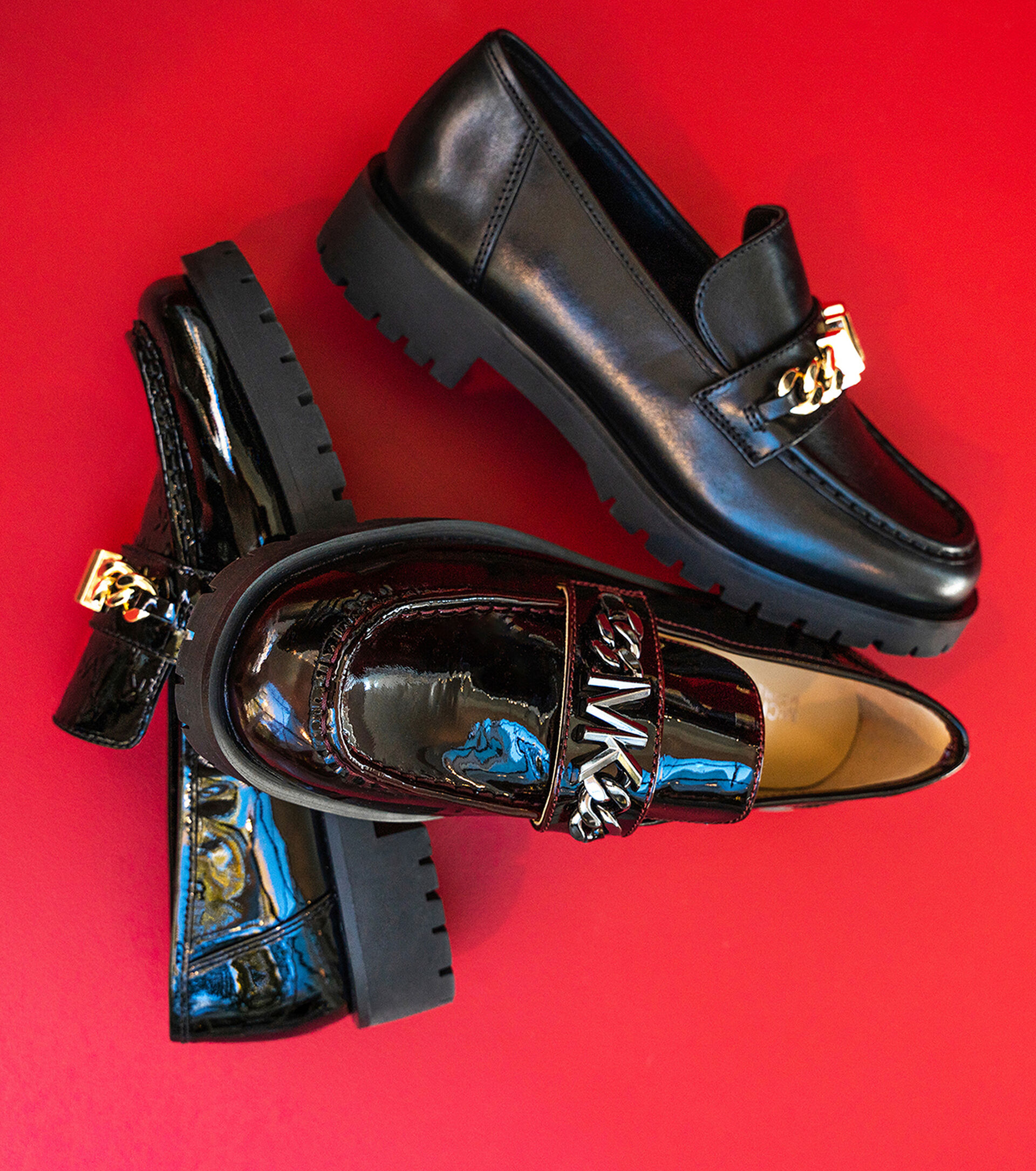 MICHAEL MICHAEL KORS BLAINE LOAFER - Black Leather | Browns Shoes