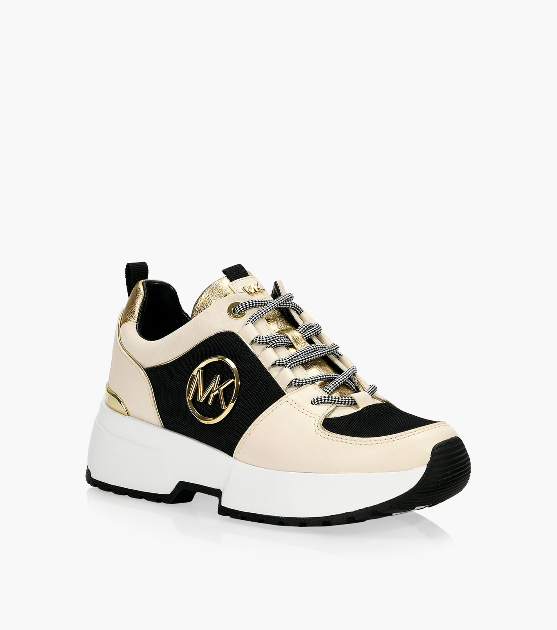 MICHAEL MICHAEL KORS COSMO TRAINER - Beige Fabric | Browns Shoes
