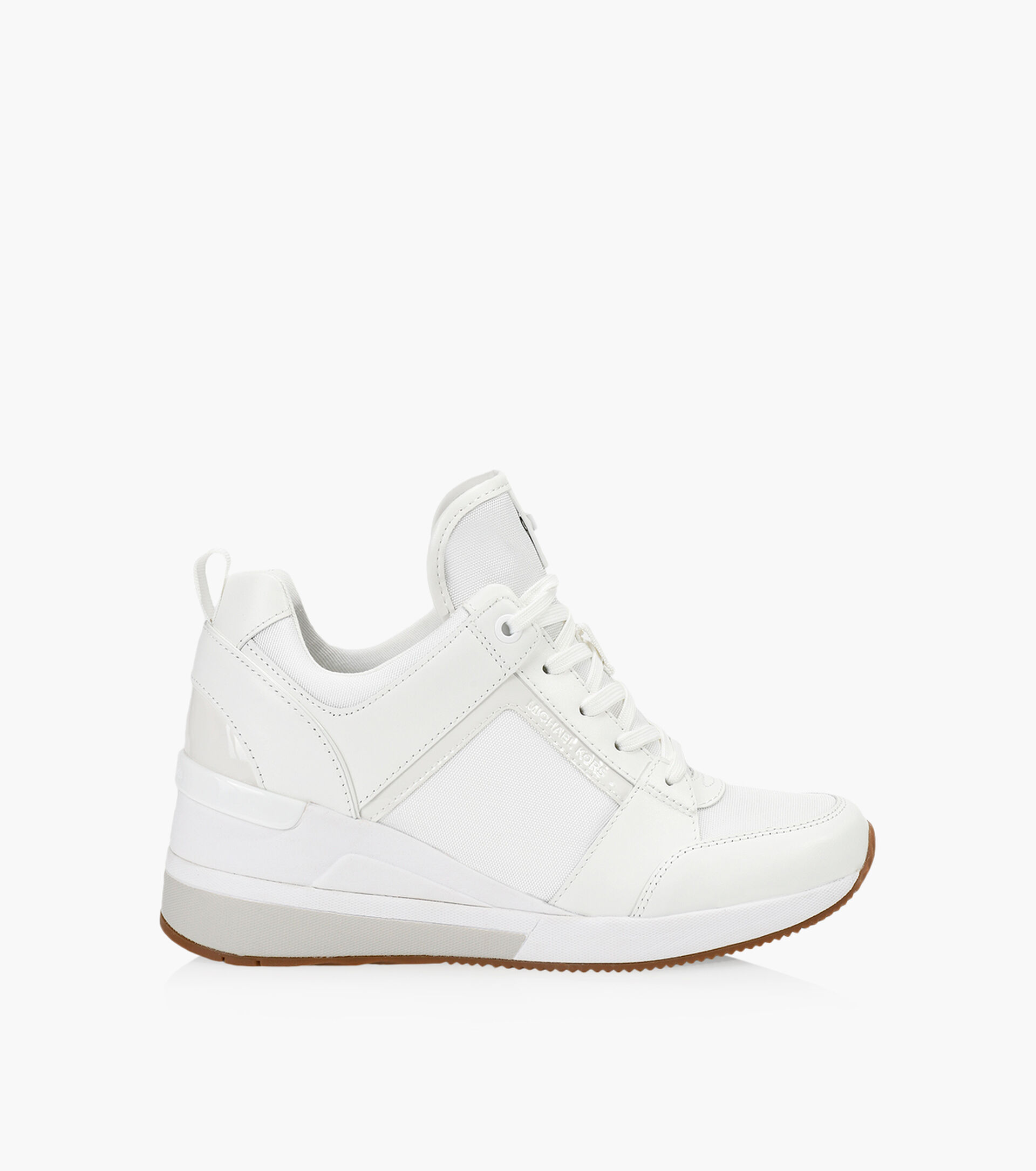 MICHAEL MICHAEL KORS GEORGIE TRAINER - White Leather + Synthetic | Browns  Shoes
