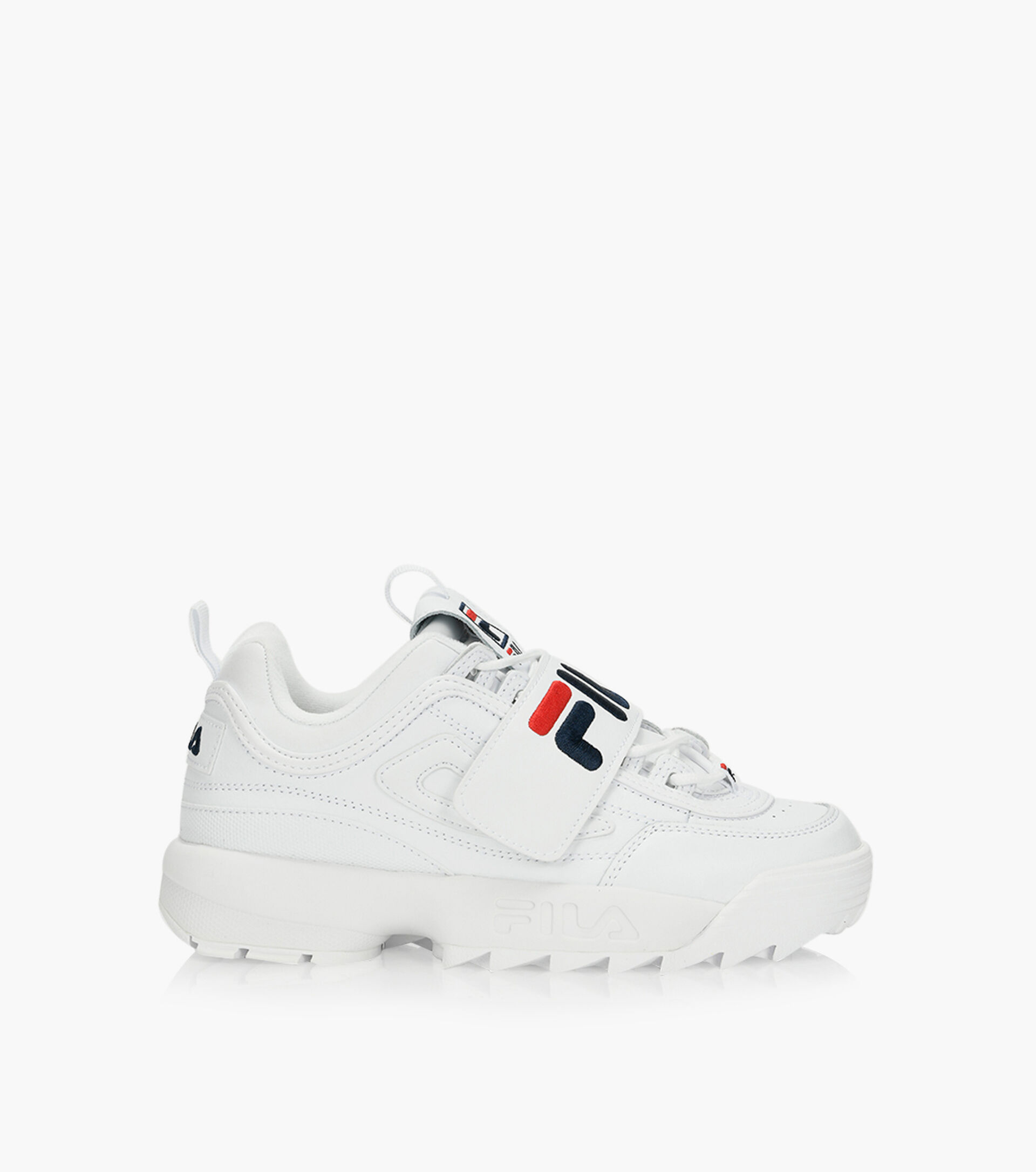 FILA DISRUPTOR II APPLIQUE - White Leather | Browns Shoes