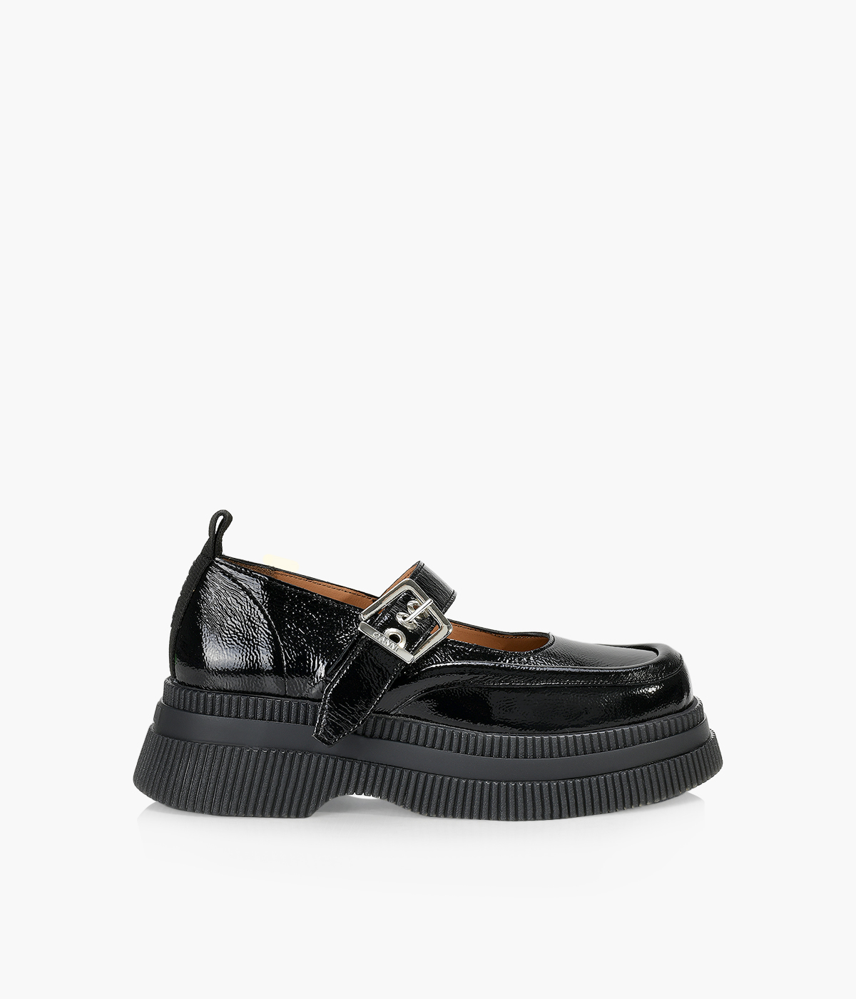 GANNI CREEPERS MARY JANE - Black Patent Leather | Browns Shoes